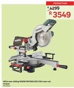 Metabo KGS 216 Cross Cut 21.6cm Sliding Mitre Saw 1500W 