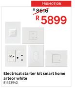 Arteor White Smart Home Electrical Starter Kit