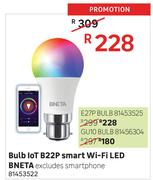 Bneta Bulb IoT B22P Smart WiFi LED Excludes Smartphone