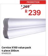 Cornice X100 Value Pack 4 Piece 200cm