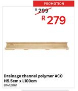 Aco Polymer Drainage Channel-H5.5cm x L100cm