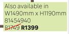 Window Aluminium PT129 Bronze W1490mm x H890mm