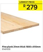 Pine Plank 21mm Thick-1800 x 610mm