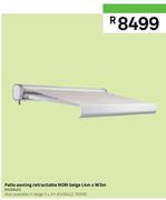 Nori Beige Awning Patio L4m x W3m