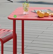 Dining Table Cafe (Cherry Steel)