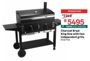 Charcoal Braai King Size With Two Independent Grills 81467150
