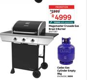 Megamaster Crusade Gas Braai 3 Burner With Assembly 81477387