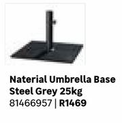 Naterial Umbrella Base Steel Grey 25Kg 81466957