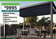 Naterial Manea Pergola Freestanding Grey H220cm x L350cm x W260cm With Installation 81467276