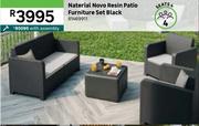 Naterial Novo Resin Patio Furniture Set Black 81469911