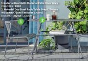 Naterial Duo Multi Material Patio Chair Grey 81466949