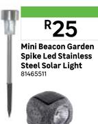Mini Beacon Garden Spike LED Stainless Steel Solar Light 81465511
