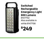 Switched Rechargeable Emergency Light 800 Lumens 81477152