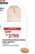 Powell Nature Woven Rattan Floor Light E27 81483240