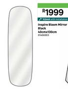Inspire Bloom Mirror (Black) 40cm x 130cm With Installation 81466883