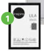 Inspire Lila Picture Frame (Black) 10 x 15cm 81434435