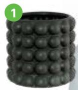 Grey Dotted Pot Vase 15cm 81484145