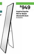 Inspire Psyche Mirror (Black) 35cm x 151.5cm 81466893