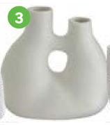 Ceramic Two Hole Vase 14 x 8 x 14cm 81484144