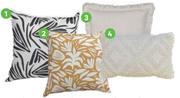 Inspire Lucile Trench Cushion L45cm x W45cm 81458576