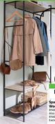Spaceo Free Standing Garment Rack H106cm x W51.5cm 81461722