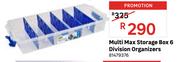 Multi Max Storage Box (6 Division Organizer) 81479376