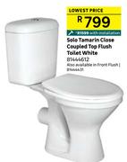 Solo Tamarin Close Coupled Top Flush Toilet (White) With Installation 81444612