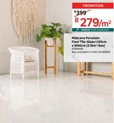 Makrana Porcelain Floor Tile Gloss L120cm x W60cm (2.16 Sqm/Box) 81488689-Per Sqm