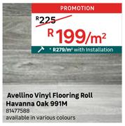 Avellino Vinyl Flooring Roll Havanna Oak 991M 81477588-Per Sqm