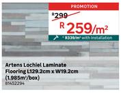 Artens Lochiel Laminate Flooring L129.2cm x W19.2cm (1.985 Sqm/Box) 81452294-Per Sqm