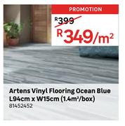 Artens Vinyl Flooring Ocean Blue L94cm x W15cm (1.4 Sqm/Box) 81452452-Per Sqm