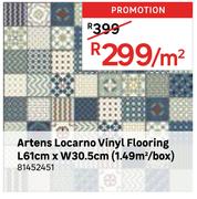 Artens Locarno Vinyl Flooring L61cm x W30.5cm (1.49 Sqm/Box) 81452451-Per Sqm