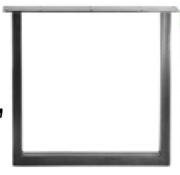 Table Leg Steel Black U-Shape W700mm x H730mm 81444228