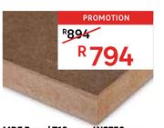 MDF Board T16mm x W2750mm x L1830mm 81451606