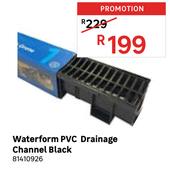 Water Form PVC Drainage Channel Black 81410926