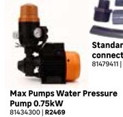 Max Pumps Water Pressure Pump 0.75Kw 81434300
