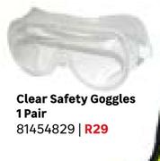 Clear Safety Goggles 1 Pair 81454829