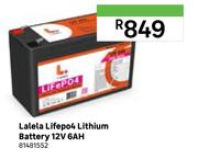 Lalela Lifep04 Lithium Battery 12V 6Ah 81481552