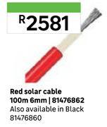 Red Solar Cable 100m 6mm 81476862