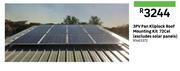 3PV Pan Kliplock Roof Mounting Kit 72Cel (Excludes Solar Panels) 81463372