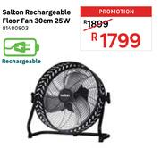 Salton Rechargeable Floor Fan 30cm 25w 