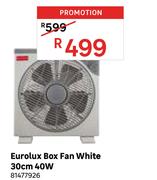 Eurolux Box Fan White 30cm 40w 81477926