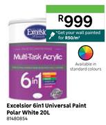 Excelsior 6 In 1 Universal Paint Polar White 81480854-20L