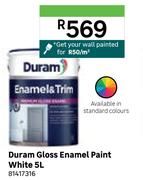 Duram Gloss Enamel Paint White 81417316-5L
