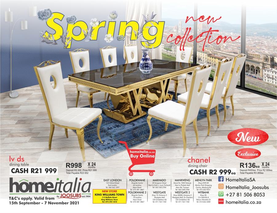 homeitalia dining room suites