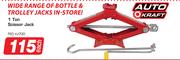 Auto Kraft 1 Ton Scissor Jack FED.VJ700-Each