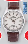 Aviator Analogue Watch 3911SWHT