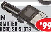 Jebson MP3 FM Transmitter with USB & Micro SD Slots T843C