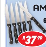 Amber 6 Piece Steak Knife Set K34002A