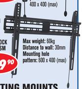 LED & LCD TV Wall Brackets Fixed Mounts 30-70 Inch With Spring Lock Mechanism DWD907F